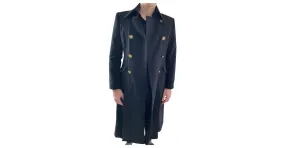 Abrigo de lana Versace Negro Dorado 
