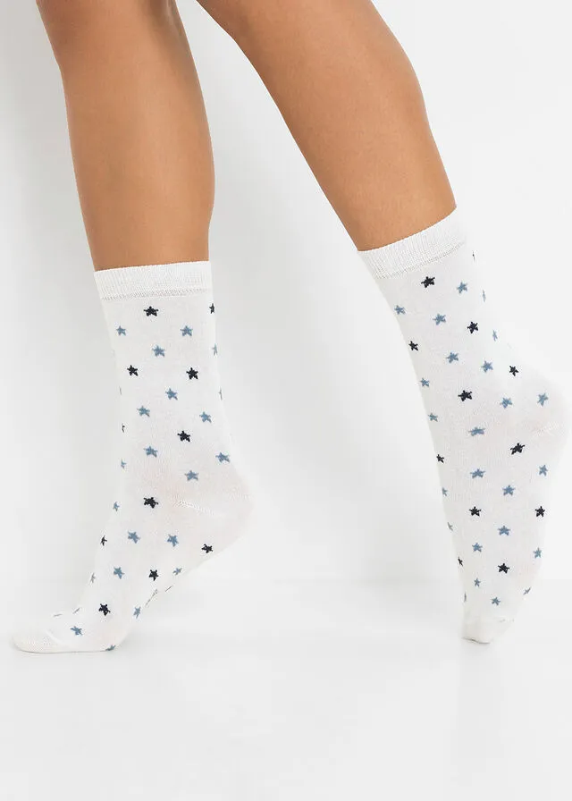 Calcetines Gris jaspeado-rosa ceniza-negro