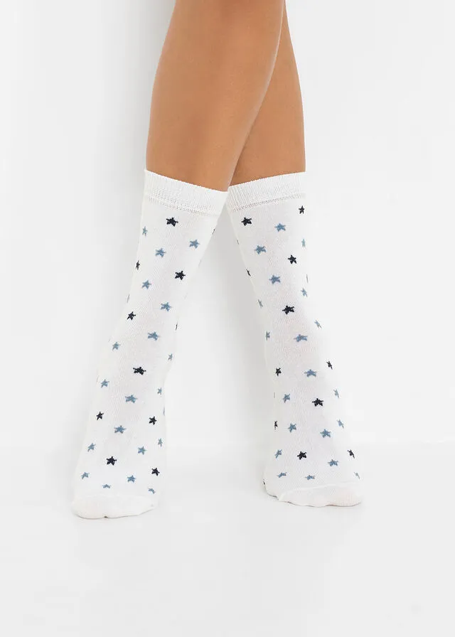 Calcetines Gris jaspeado-rosa ceniza-negro