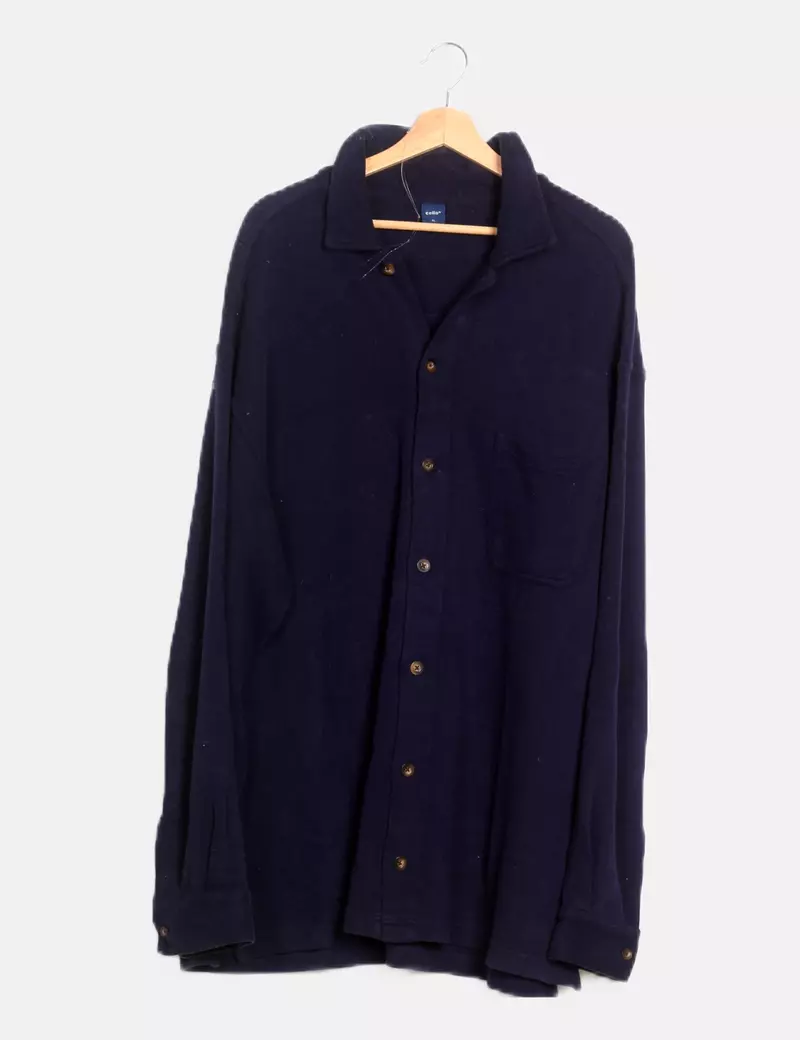 Celio Sobrecamisa azul de punto