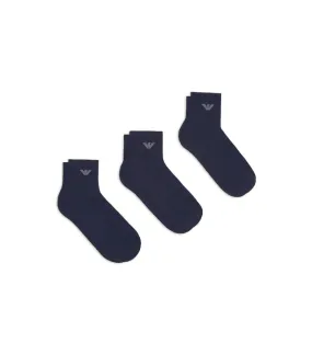 Pack de 3 calcetines tobillerosmarino