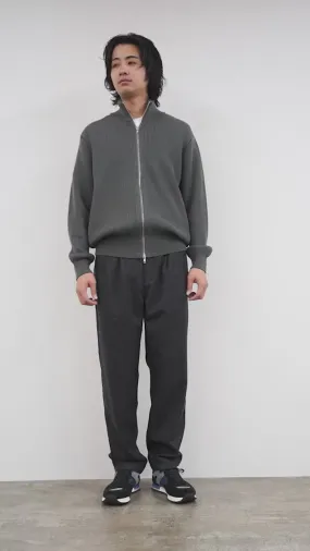 Pantalones de lana de pliegues / pliegues dobles