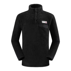 Polerón Polar Outdoor Hombre New Balance Quarter zip Negro