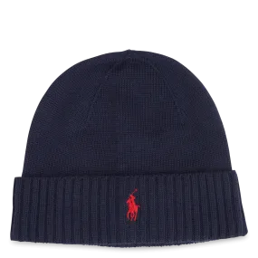 POLO RALPH LAUREN Gorro de lana merina en azul