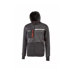 Sudadera con cremallera y gorro U-POWER GALAXY gris Asphalt Grey - FU275AG