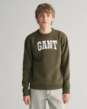 Sudadera de cuello redondo GANT Arch Script Teens