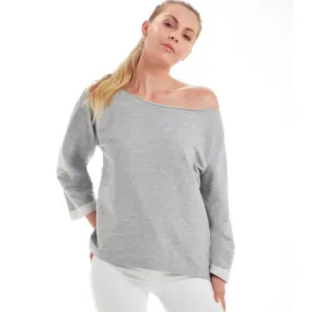 Sudadera escote amplio mujer Flash Dance de mantis
